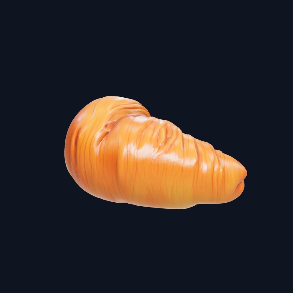 Ham and Cheese Croissant Realistic Model Pack